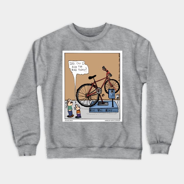 Bike ride Crewneck Sweatshirt by Airbrush World